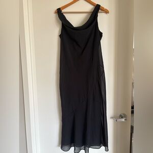 Abercrombie & Fitch Black Shoulder Dress